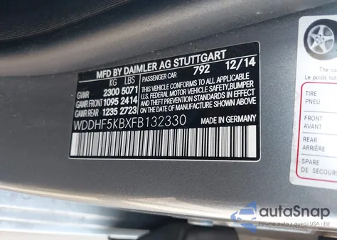 2015 Mercedes-Benz E 350 z USA, uszkodzony, nr VIN WDDHF5KBXFB132330